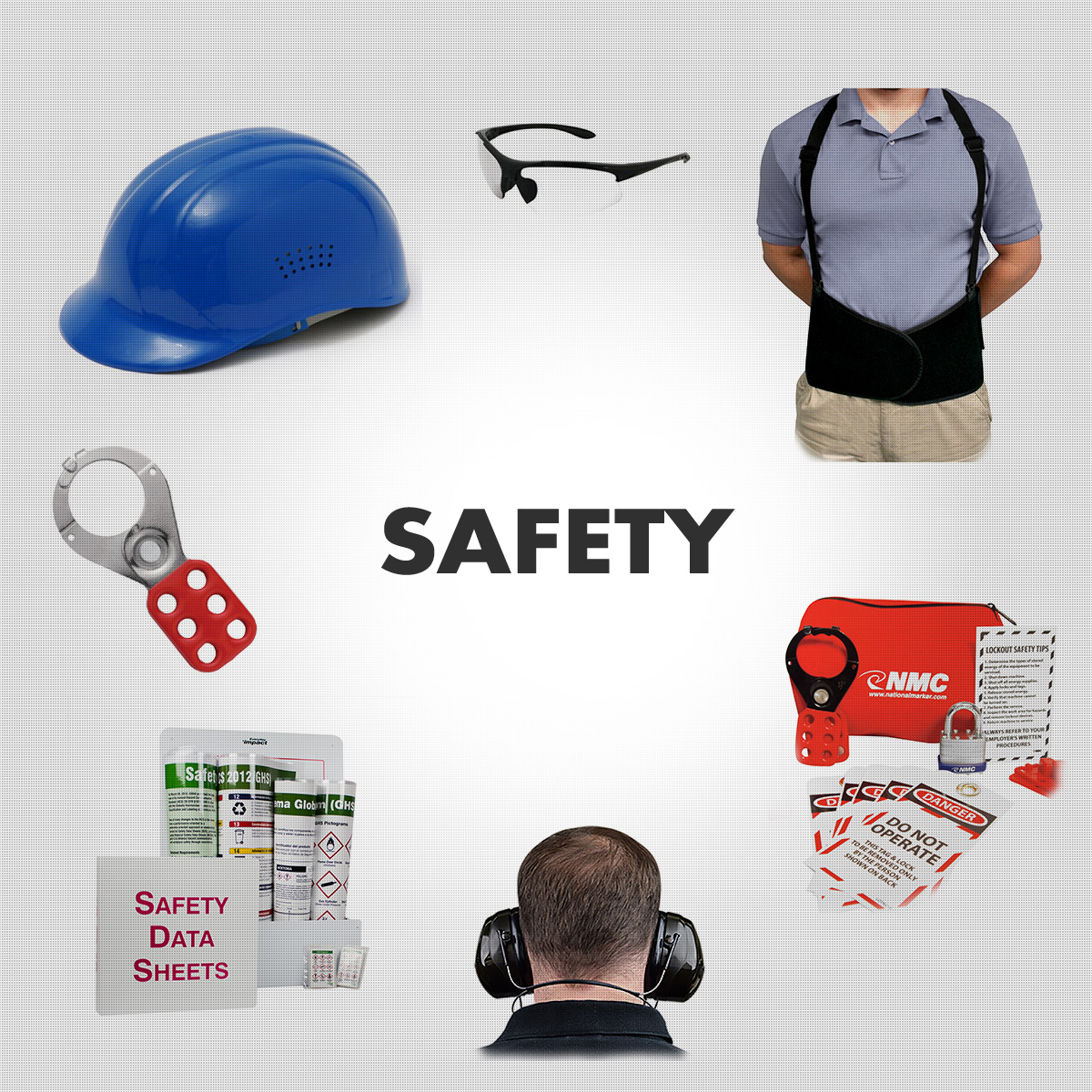 Safety Equipment - Signs, Vests, Eye, Ear, Back & Head Protection, Etc.