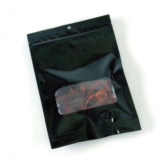 120527 Black EVOH Resealable Zipper Vacuum Packaging Pouches