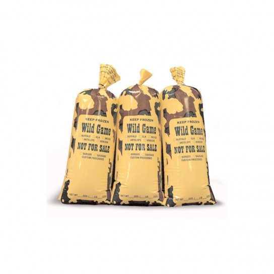 Wild Game Meat Chub Bags "Not for Sale" Camo 190005, 190015
