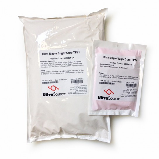 3420024-5A&B Ultra Maple Sugar Cure Twin Pack (5 / 6.4375 lb. bags per case)