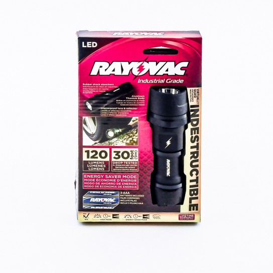 445301 Virtually Indestructible Rayovac LED Flashlight