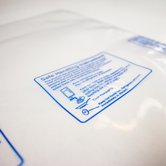 Vacuum Packaging Pouches with Safe Handling Instructions