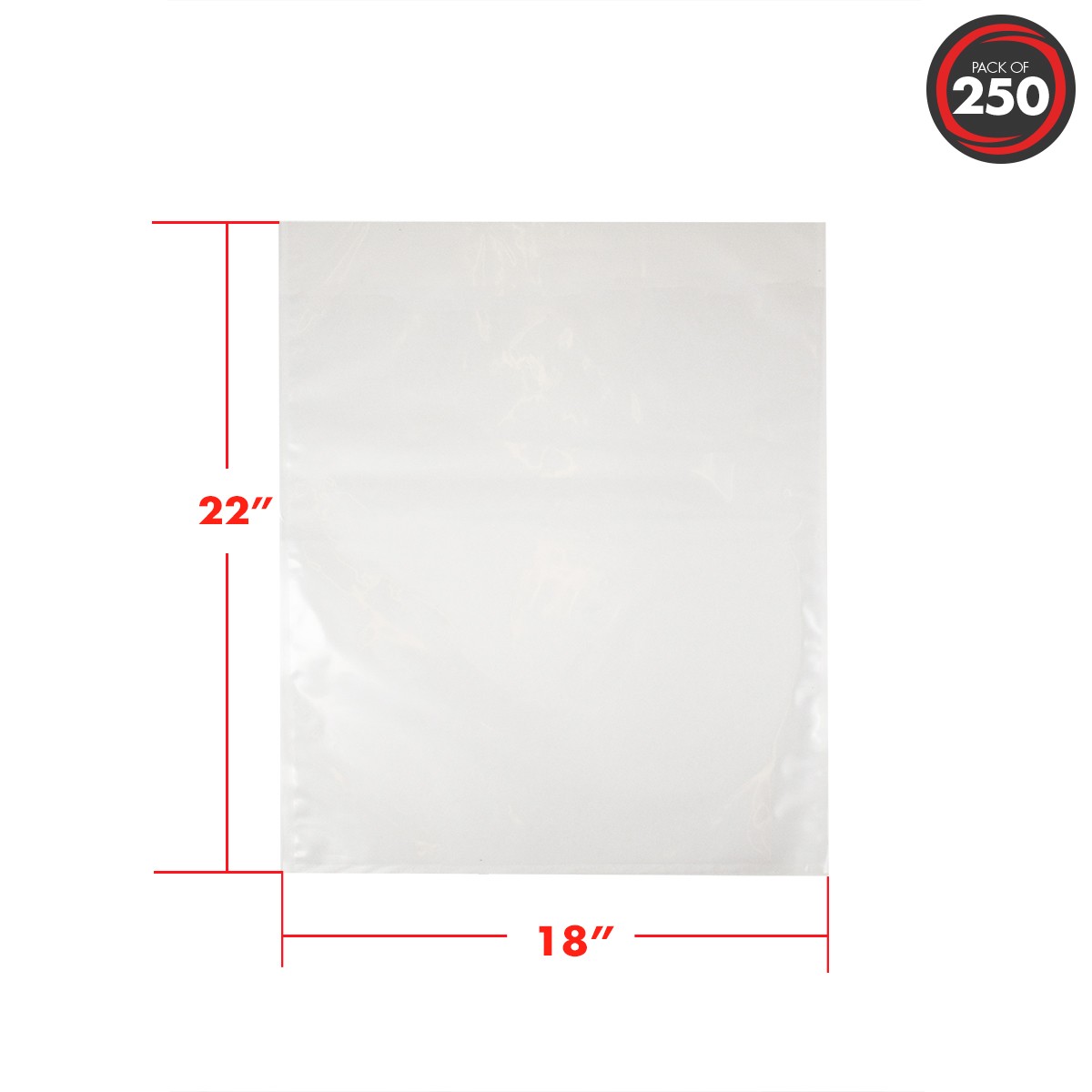 Pack of 500 UltraSource Vacuum Chamber Pouches 3 mil 12 x 22 