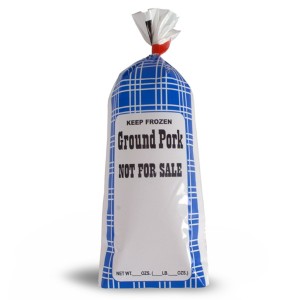 Ground Pork Meat Chub Bags "Not for Sale" 190004, 190014