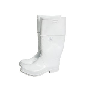 Standard Toe PVC Boots With Steel Ladder Shank - White 