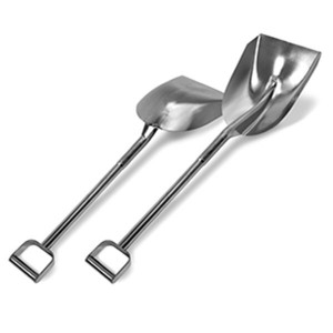 Stainless Steel Shovel - Round Blade