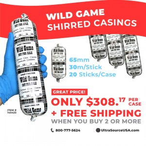 Wild Game Shirred Casings -Non-Edible Casings (Marked Not For Sale)