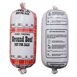 Ground Beef 120mm Shirred Casings -Non-Edible Casings (Marked Not for Sale)