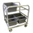 502013 Heavy Duty Aluminum Tote Cart with Heavy Duty Plate Casters and 6-Tote Capacity