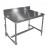 Stainless Steel Top Table with Stainless Steel Backsplash