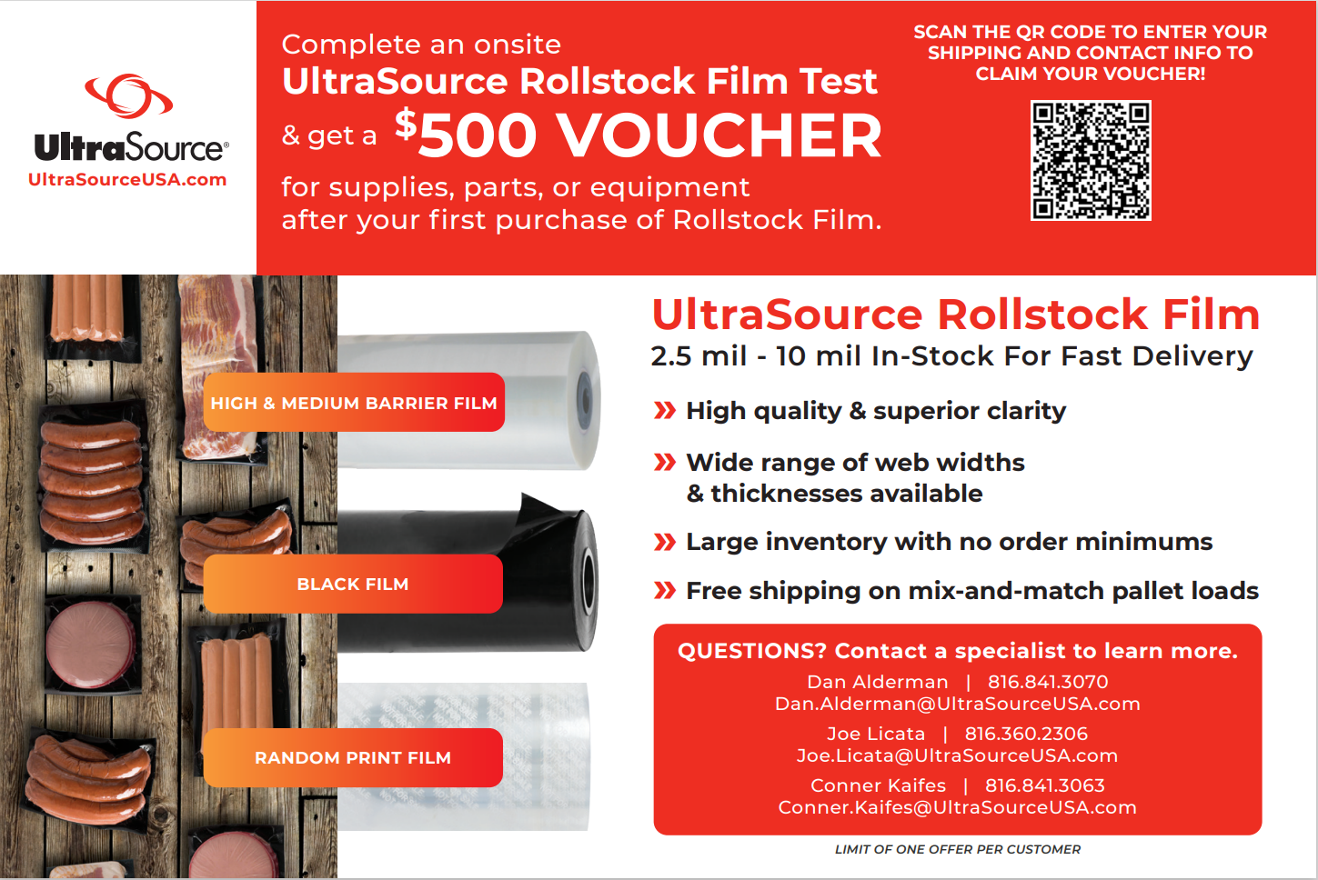 UltraSource Rollstock Film Voucher